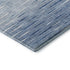 8' Blue And Ivory Abstract Washable Round Rug With UV Protection