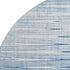 8' Blue And Ivory Abstract Washable Round Rug With UV Protection