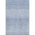 5' X 8' Denim Blue And Ivory Abstract Washable Area Rug With UV Protection