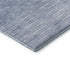 5' X 8' Denim Blue And Ivory Abstract Washable Area Rug With UV Protection