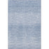 5' X 8' Denim Blue And Ivory Abstract Washable Area Rug With UV Protection