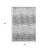 5' X 8' Gray And Silver Abstract Washable Area Rug With UV Protection