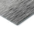 5' X 8' Gray And Silver Abstract Washable Area Rug With UV Protection