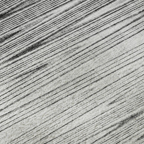 5' X 8' Gray And Silver Abstract Washable Area Rug With UV Protection