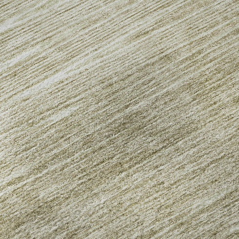 8' X 10' Khaki And Beige Abstract Washable Area Rug With UV Protection