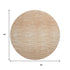8' Salmon And Ivory Abstract Washable Round Rug With UV Protection