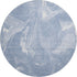 8' Blue And Ivory Abstract Washable Round Rug With UV Protection
