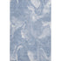 8' X 10' Blue And Ivory Abstract Washable Area Rug With UV Protection
