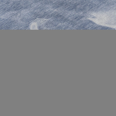 8' X 10' Blue And Ivory Abstract Washable Area Rug With UV Protection