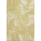 5' X 8' Gold And Ivory Abstract Washable Area Rug With UV Protection