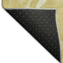 5' X 8' Gold And Ivory Abstract Washable Area Rug With UV Protection