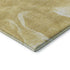 5' X 8' Gold And Ivory Abstract Washable Area Rug With UV Protection
