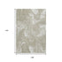 9' X 12' Taupe And Ivory Abstract Washable Area Rug With UV Protection