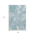 8' X 10' Teal And Ivory Abstract Washable Area Rug With UV Protection