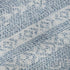 5' X 8' Blue And Ivory Southwestern Washable Area Rug With UV Protection