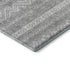 5' X 8' Gray And Silver Southwestern Washable Area Rug With UV Protection