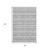 5' X 8' Gray And Silver Southwestern Washable Area Rug With UV Protection