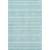 5' X 8' Teal And Ivory Southwestern Washable Area Rug With UV Protection
