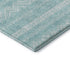 5' X 8' Teal And Ivory Southwestern Washable Area Rug With UV Protection