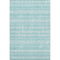 8' X 10' Teal And Ivory Southwestern Washable Area Rug With UV Protection