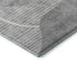 5' X 8' Gray And Silver Abstract Geometric Washable Area Rug With UV Protection