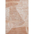 8' X 10' Salmon And Ivory Abstract Geometric Washable Area Rug With UV Protection
