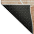 8' X 10' Salmon And Ivory Abstract Geometric Washable Area Rug With UV Protection