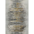 8' X 10' Gray Silver And Gold Abstract Washable Area Rug With UV Protection