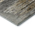 8' X 10' Gray Silver And Gold Abstract Washable Area Rug With UV Protection