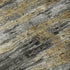 8' X 10' Gray Silver And Gold Abstract Washable Area Rug With UV Protection