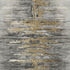 8' X 10' Gray Silver And Gold Abstract Washable Area Rug With UV Protection