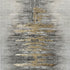 8' X 10' Gray Silver And Gold Abstract Washable Area Rug With UV Protection