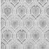 8' X 10' Silver And Gray Medallion Washable Area Rug With UV Protection