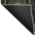 5' X 8' Black Brown And Gray Medallion Washable Area Rug With UV Protection