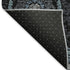 5' X 8' Blue And Charcoal Medallion Washable Area Rug With UV Protection