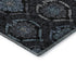 5' X 8' Blue And Charcoal Medallion Washable Area Rug With UV Protection
