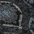 5' X 8' Blue And Charcoal Medallion Washable Area Rug With UV Protection