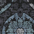 5' X 8' Blue And Charcoal Medallion Washable Area Rug With UV Protection