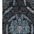 5' X 8' Blue And Charcoal Medallion Washable Area Rug With UV Protection