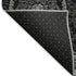 8' X 10' Gray And Silver Medallion Washable Area Rug With UV Protection