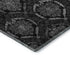 8' X 10' Gray And Silver Medallion Washable Area Rug With UV Protection