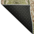 9' X 12' Olive Green And Copper Medallion Washable Area Rug With UV Protection