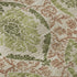 9' X 12' Olive Green And Copper Medallion Washable Area Rug With UV Protection