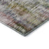 9' X 12' Plum Gold And Ivory Abstract Washable Area Rug With UV Protection
