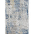 5' X 8' Blue Taupe And Ivory Abstract Washable Area Rug With UV Protection