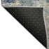 8' X 10' Blue Taupe And Ivory Abstract Washable Area Rug With UV Protection