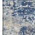 8' X 10' Blue Taupe And Ivory Abstract Washable Area Rug With UV Protection
