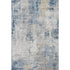 8' X 10' Blue Taupe And Ivory Abstract Washable Area Rug With UV Protection