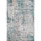 8' X 10' Teal Beige And Copper Abstract Washable Area Rug With UV Protection
