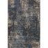 8' X 10' Charcoal Blue And Beige Abstract Washable Area Rug With UV Protection